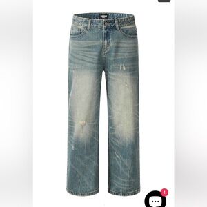 11KN Acid-Washed Jeans #K9028.  NWT
